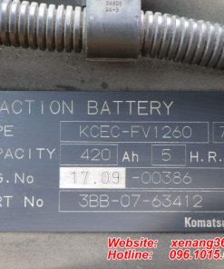 Xe nâng điện 3 tấn Komatsu FE30-1 có cabin đẹp hiện đại và tháp nâng cao đến 5.5m