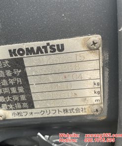 Xe nâng dầu 2.5 tấn Komatsu FD25C-15