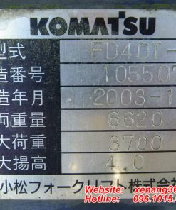 Xe nang dau Komatsu 4 tan FD40T 7 8