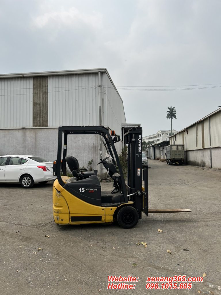 Xe nâng điện 3 bánh 1.5 tấn Komatsu FB15M-12-830849 Xe nâng điện 3 bánh 1.5 tấn