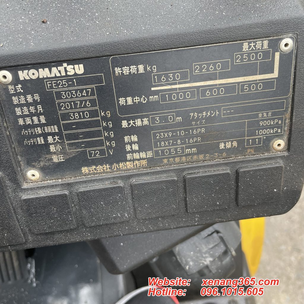 Tem xe nâng FE25-1