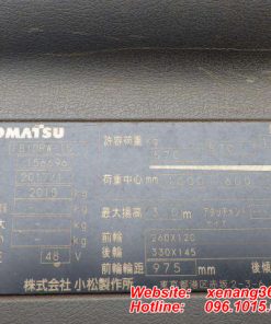 Xe nâng điện đứng lái Komatsu 1 tấn FB10RW-15-156696 Xe nâng điện đứng lái Komatsu 1 tấn FB10RW-15-