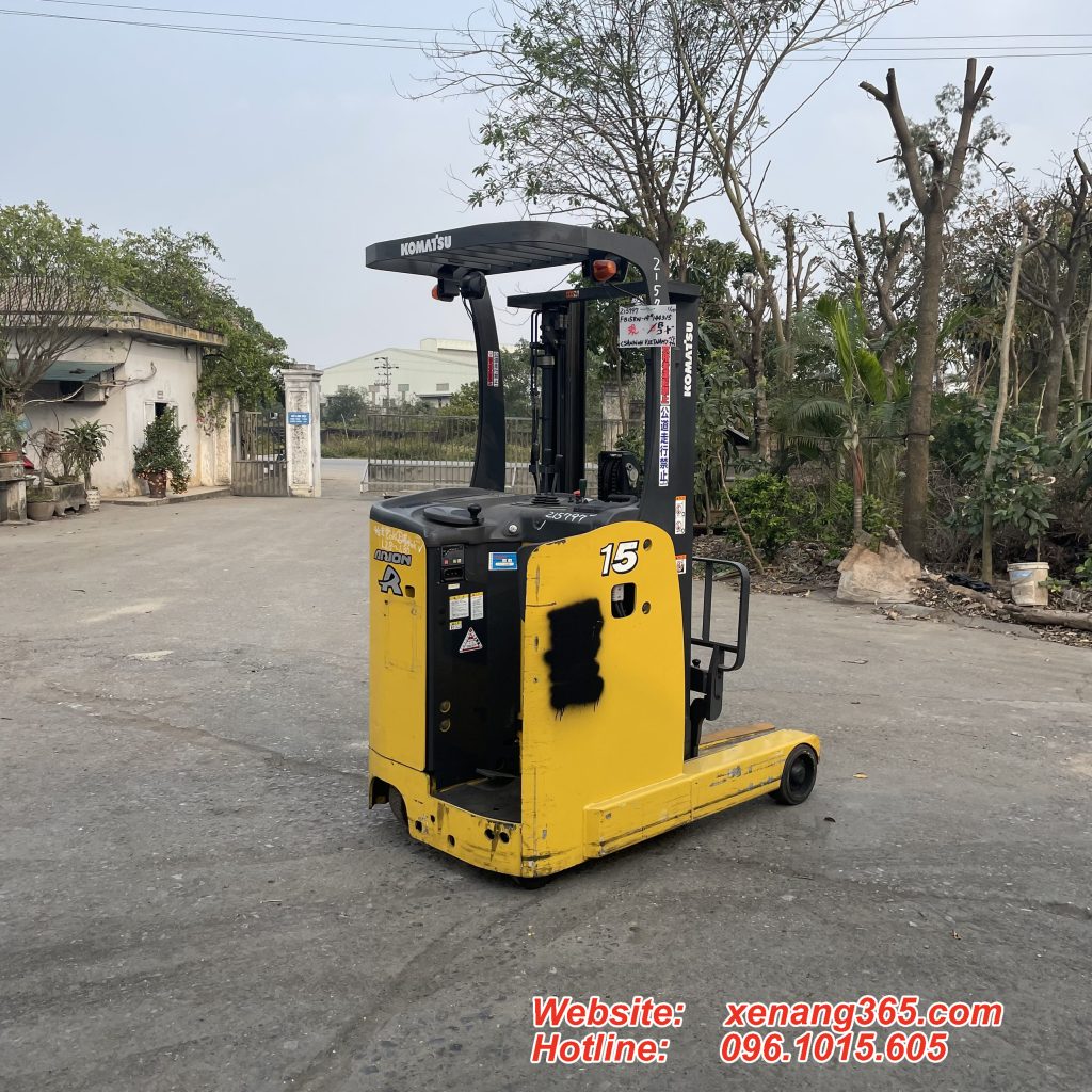 Xe nâng điện đứng lái chui công 1.5 tấn Komatsu FB15RW-14-144315 Xe nâng điện đứng lái chui công
