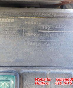 Xe nâng kẹp gạch 2.5 tấn Komatsu chạy điện FE25-1 Tem xe nâng FE25-1