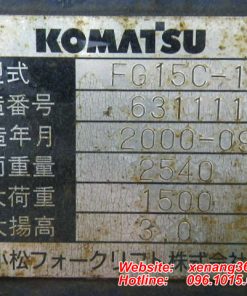 Xe nâng xăng 1.5 tấn Komatsu FG15C-17