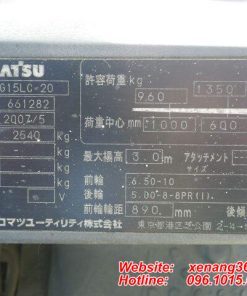 Xe nang xang 15 tan Komatsu FG15LC 20 7
