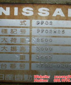 Xe nang xang Nissan 25 tan PF02 PF02 6