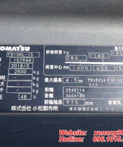 Xe nang dien dung lai 15 tan FB15RL 15 157944 2