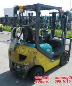 Xe nâng xăng gas 1.5 tấn Komatsu FG15T-20-652504 Mặt sau xe nâng nhật bãi 1.5 tấn FG15T-20
