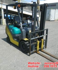 Xe nâng xăng gas 1.5 tấn Komatsu FG15T-20-652504 Mặt trước xe nâng gas Komatsu 1.5 tấn FG15T-20