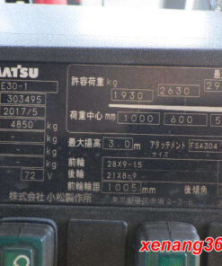 Xe nâng điện 3 tấn Komatsu FE30-1 303495 Xe nâng điện 3 tấn FE30-1