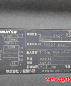 Xe nâng điện đứng lái 1.5 tấn Komatsu FB15RL-15-158080 Xe nang dien dung lai 15 tan FB15RL 15 158080 2