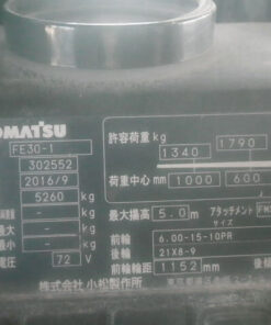 Xe nâng điện 3 tấn Komatsu FE30-1 302552 tháp cao 5m Xe nâng điện 3 tấn FE30-1