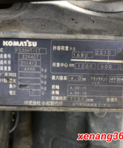 Xe nâng dầu 3 tấn Komatsu FD30HT-17 gật gù lốp kép tháp 4m Xe nâng dầu 3 tấn Komatsu FD30HT-17