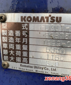 Xe nâng dầu 3 tấn Komatsu FD30T-12 Số tự động dịch giá Tem xe