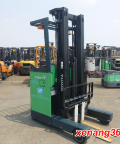 Xe nâng điện 1.3 tấn đứng lái Toyota 7FBR13 cao 5.5m chui công container| Reach truck 1.3 ton Xe nâng điện 1.3 tấn đứng lái Toyota 7FBR13