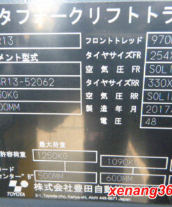 Xe nâng điện đứng lái 1.3 tấn Toyota 7FBR13 chui công|Reach truck 1.3 ton| Đẹp Tem xe nâng