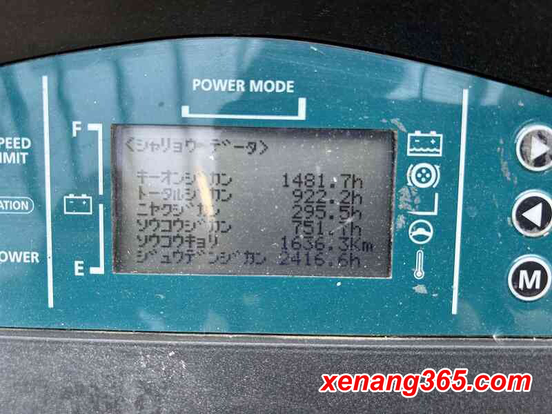 Số giờ xe chạy của xe nâng điện đứng lái 1.5 tấn Sumitomo
