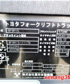 Xe nâng điện Toyota 1.5 tấn 8FBR15 11176 xe nâng điện 1.5 tấn đứng lái cũ Toyota 8FBR15
