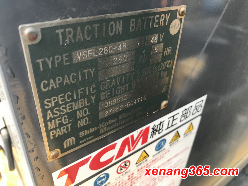 Xe nâng điện 1.8 tấn đứng lái cũ TCM FRHB18-8