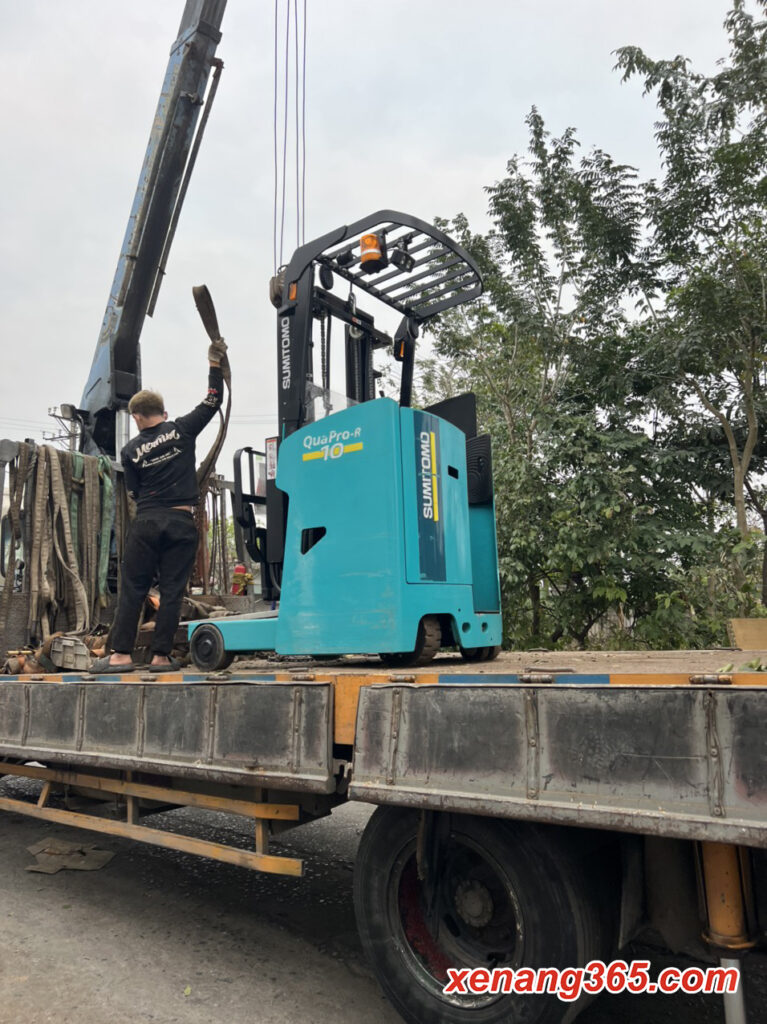 Xe nâng điện đứng lái 1 tấn sumitomo 61FBR10SJXII-R1H-13507 siêu đẹp 2017 Hạ công xe nâng điện đứng lái 1 tấn
