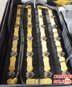 Xe nâng điện 1.8 tấn ngồi lái Komatsu FB18-12-845803 Mâm xoay Bình ắc quy