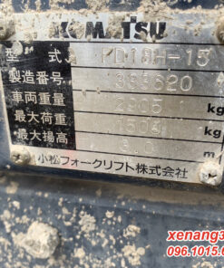 Xe nâng dầu 1.8 tấn cũ Komatsu FD18H-15 gật gù, gầu xúc Tem của Xe nâng dầu 1.8 tấn cũ Komatsu FD18H-15