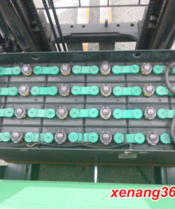 Xe nâng điện đứng lái 1.5 tấn Toyota 7FBR15 cao 4m BÌnh ắc quy