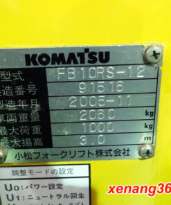 Tem xe nâng điện đứng lái 1 tấn Komatsu FB10RS-12-