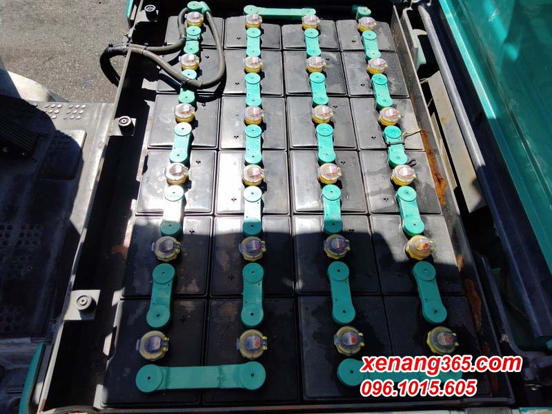 Xe nâng điện 1.5 tấn Komatsu FB15EXL-11-812439| Giá rẻ|Nhập khẩu Nhật Bản Bình ắc quy 48V-400Ah