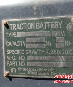 Xe nâng điện 1.5 tấn Komatsu FB15EXL-11-812439| Giá rẻ|Nhập khẩu Nhật Bản Bình ắc quy 48V-400Ah