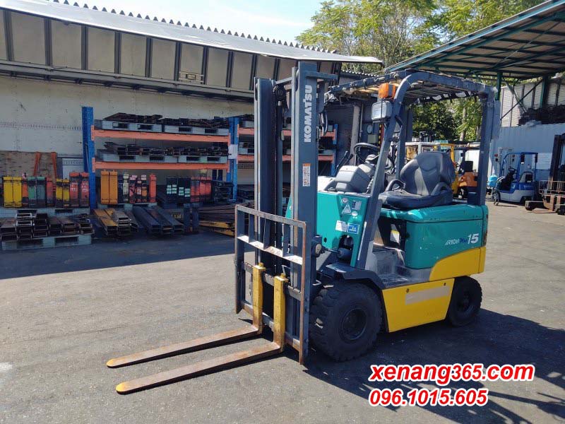 Xe nâng điện 1.5 tấn Komatsu FB15EXL-11-812439| Giá rẻ|Nhập khẩu Nhật Bản Xe nâng điện ngồi lái 1.5 tấn Komatsu FB15EXL-11