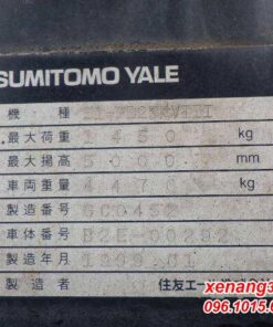 Xe nâng điện 2.5 tấn sumitomo 51-FB25PVIII cao 5m mâm xoay|Battery forklift 2.5 ton Tem xe nâng điện 2.5 tấn sumitomo 51-FB25PVIII