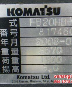 Tem xe nâng điện 2 tấn Komatsu FB20HB-11