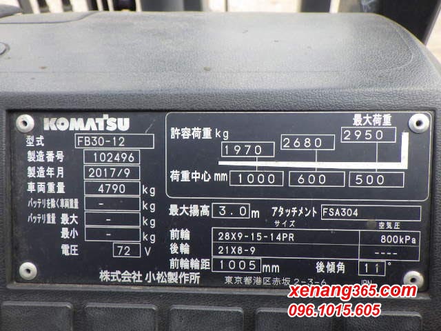 Xe nang dien 3 tan FB30 12 11