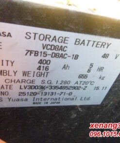 Xe nâng điện 1.5 tấn Toyota 7FB15-20677|Giá rẻ|Nhập khẩu Nhật Bản Bình ăc quy xe nâng điện 1.5 tấn Toyota