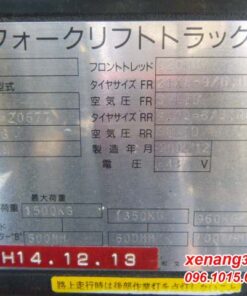 Xe nâng điện 1.5 tấn Toyota 7FB15-20677|Giá rẻ|Nhập khẩu Nhật Bản Tem xe nâng