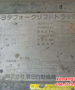 Tem xe nâng dầu 4 tấn Toyota 02-7FD40