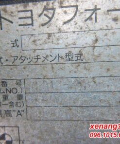 Xe nâng điện 1.8 tấn Toyota 7FB18 - 811033 đẹp Tem xe nâng điện 1.8 tấn 7FB18