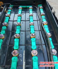 Xe nâng điện 1.8 tấn 3 bánh Komatsu FB18M-12 sản xuất 2018 cao 4.5m Bình ắc quy