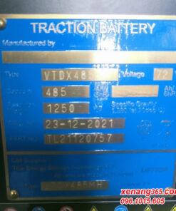 Bình điện xe nâng - Ắc quy xe nâng điện 72V-485Ah VTDX485MH hãng Lifttop mới 100% nhập khẩu Tem bình ắc quy xe nâng điện 72V-485Ah
