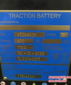 Tem bình điện xe nâng 72V-400Ah VTDX400M