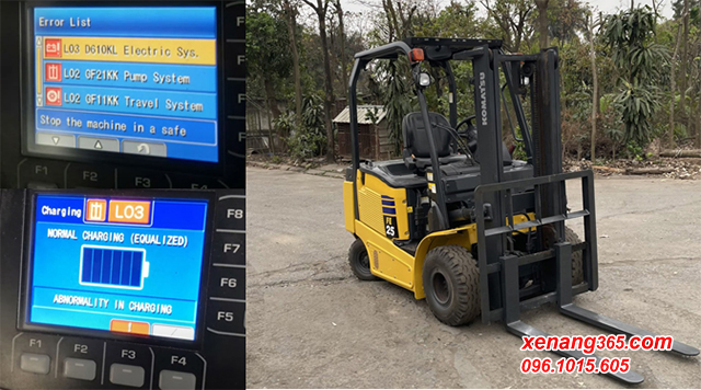 Lỗi xe nâng điện Komatsu FE25-1 FE30-1