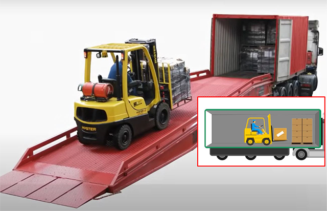 Xe nâng chui container (chui công) là gì? Xe nâng chui công quan trọng như thế nào? Xe nâng chui container