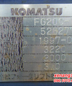 Tem xe nâng xăng 2 tấn Komatsu FG20C-12-526277