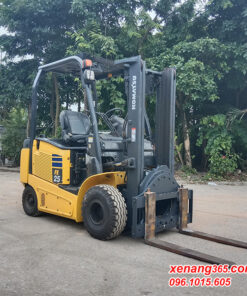 Xe nâng điện 2.5 tấn Komatsu FE25-1 sản xuất 2018 mâm xoay đẹp 306354|Electric Forklift Mặt trước xe nâng điện 2.5 tấn FE25-1-306354