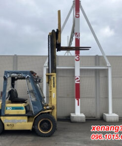 Xe nâng dầu 3 tấn Komatsu FD30-11-456985 số sàn Dịch giá|Diesel counterbalance Truck Chiều cao xe nâng dầu 3 tấn Komatsu FD30-11-456985