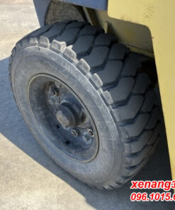 Xe nâng dầu 3.5 tấn Komatsu FD35-5- 34527 gật gù số sàn lốp kép cao 4m|Diesel counterbalance Truck Mat truoc xe nang dau 3.5 tan Komatsu FD35 5 34527 3