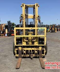 Xe nâng dầu 3.5 tấn Komatsu FD35-5- 34527 gật gù số sàn lốp kép cao 4m|Diesel counterbalance Truck Mặt trước xe nâng dầu 3.5 tấn Komatsu FD35-5-34527