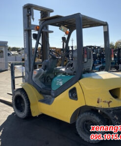 Xe nâng dầu 2.5 tấn Komatsu FD25C-16 731583 số sàn gật gù lốp kép cao 4m nhập khẩu Nhật Mặt sau
